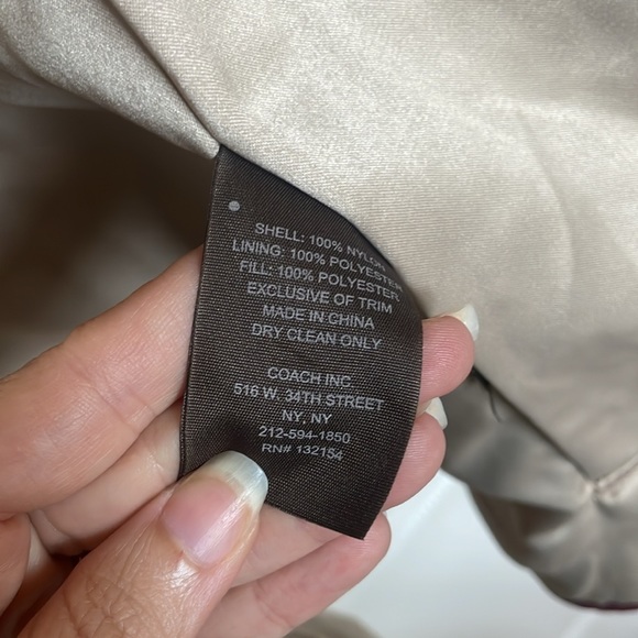 Coach logo quilted jacket size XS - Picture 9 of 9